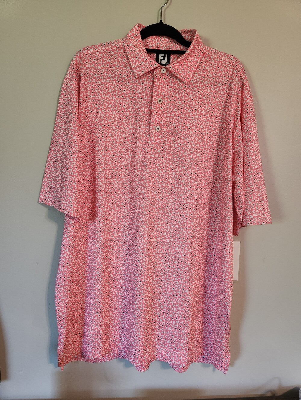 FootJoy Floral All Over Print Golf Polo Shirt